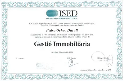 Diploma in Real Estate Management — ISED