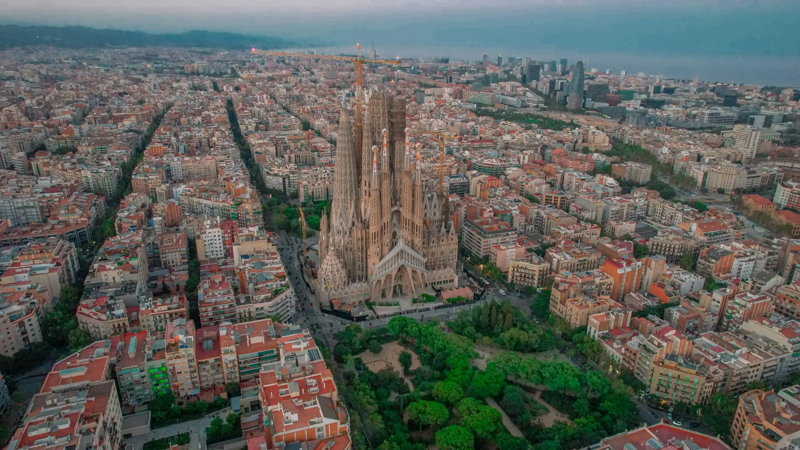 Vista aérea de Barcelona - Barrio del Eixample